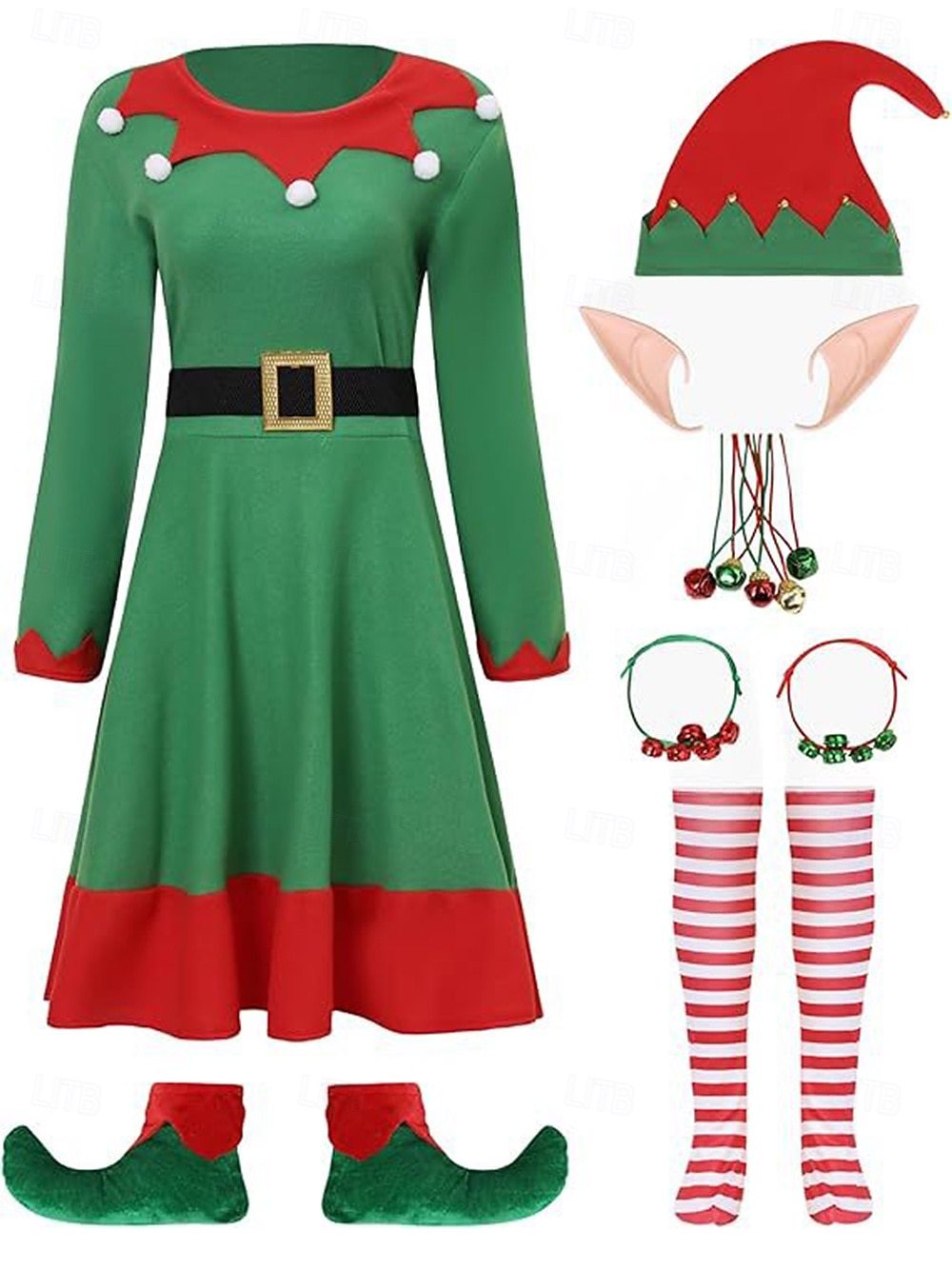 white christmas dresses Sexy Christmas Peppermint Candy Dress Adult Costume