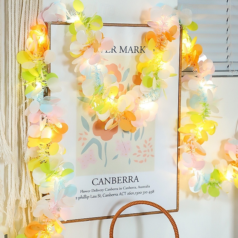 Светодиодные ленты феерические гирлянды работают от батареек 2м 20 светодиодов 30м 30 светодиодов 5м 50 светодиодов огни для венка свадебное вечерние домашние дерево день рождения сценическое 2026 - $14.49 –P3