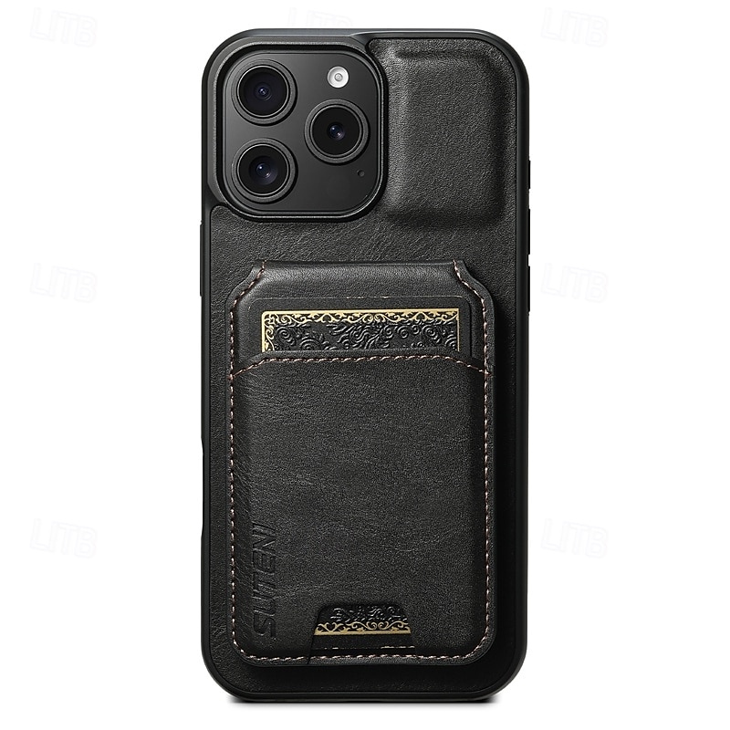 2025年 電話 ケース 用途 iPhone 16 Pro Max プラス iPhone 15 プロマックスプラス iPhone 14 13 12 11 Pro Max Plus iPhone 14 Pro Max iPhone 13 12 11 Pro Max バックカバー スタンド付き 磁石バックル カード挿入口 レトロ風 TPU PC PUレザー  コレクション – $21.99 –P10