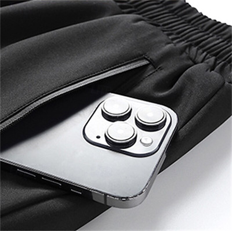 Hombre Pantalones deportivos Pantalones de Deporte Pantalones Bolsillo Correa Cintura elástica Plano Comodidad Transpirable Longitud total Deporte Diario Moda Casual Negro Gris Microelástico 2025 - $18.99 –P4