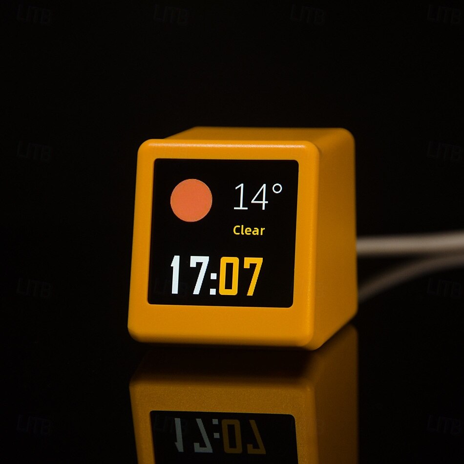 orologio portatile intelligente wifi stazione meteo display meteo temperatura umidità orologio decorazioni da tavolo del 2025 a $31.99 –P8