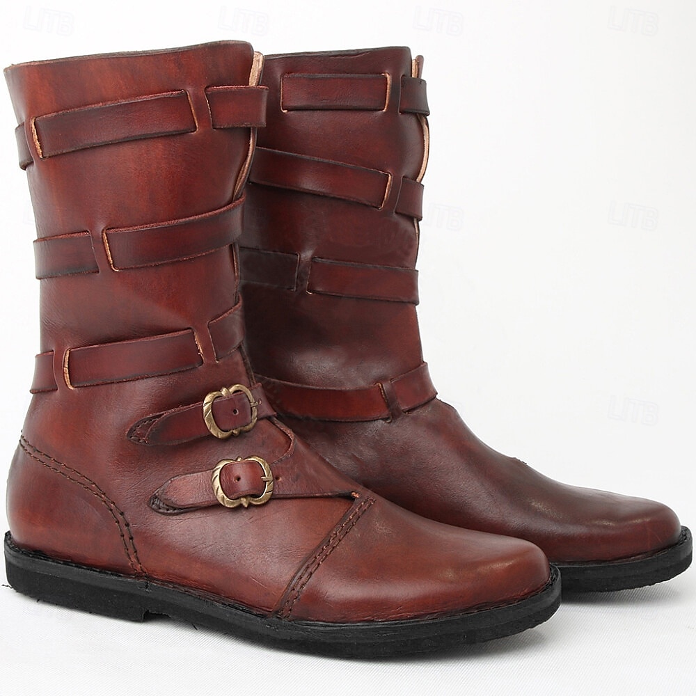 Mittelalterlich Renaissance Schuhe Herren Unisex Keltisch Seeräuber Steampunk Halloween Karneval Maskerade Party / Abend LARP Renaissance-Messe Erwachsene Schuhe 2025 - $55.99 –P5
