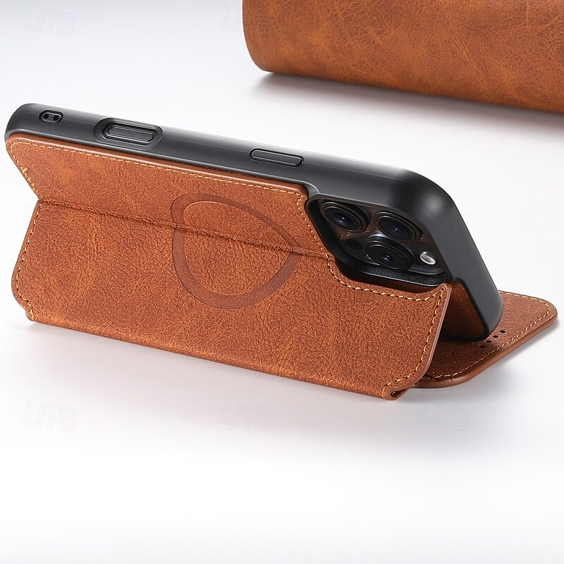 telefono Custodia Per iPhone 16 Pro Max Plus iPhone 15 Pro Max Plus iPhone 14 13 12 Pro Max Plus iPhone 14 Pro Max iPhone 13 12 Pro Max Per retro Con supporto A calamita Supporta la ricarica wireless del 2025 a $26.99 –P3