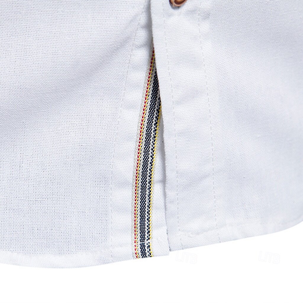 Homens Saia Camisa casual Tecido Casamento Ao ar livre Azul Manga Longa Aberto para a Lateral Inverno Primavera & Outono Roupa Bolsos de 2026 por $26.99 –P13