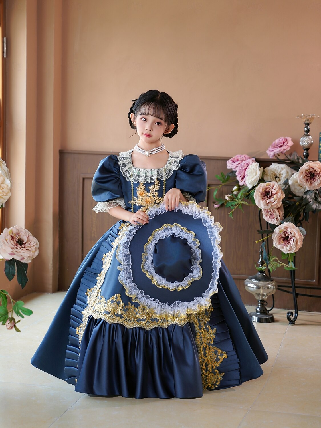 gotický Cosplay Lolita Rokoko Šaty Kostým na Večírek Maškarní Princeznovské Shakespeare Pevná barva Plesové šaty Maškarní kostým Dívčí Královský Vánoce předvečer Všech svatých Karneval Párty 2025 - $166.99 –P4