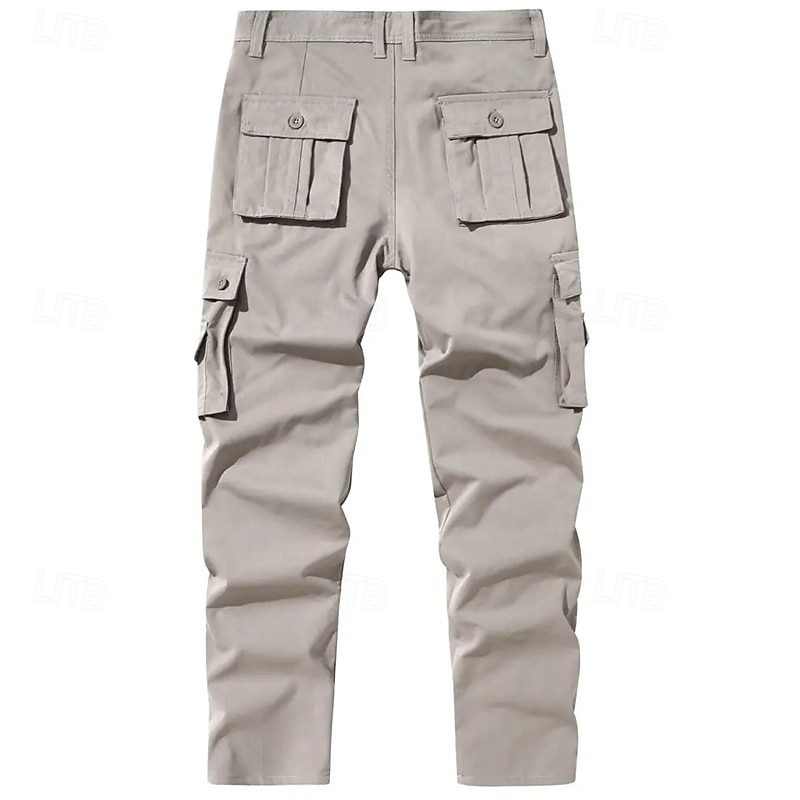 Ανδρικά Παντελόνια με τσέπες Παντελόνια Κουμπιά Πολλαπλή τσέπη Σκέτο Γρήγορο Στέγνωμα Ύγρανση Πλήρες μήκος ΕΞΩΤΕΡΙΚΟΥ ΧΩΡΟΥ Καθημερινά Κατασκήνωση & Πεζοπορία Μοντέρνα Κλασσικό Μαύρο Πράσινο Χακί 2026 - $32.99 –P7