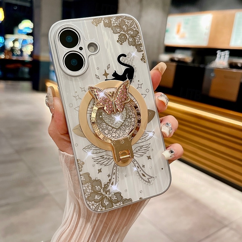 2025年 電話 ケース 用途 iPhone 16 Pro Max プラス iPhone 15 プロマックスプラス iPhone 14 Pro Max iPhone 14 Pro Max Plus iPhone 13 Pro Max バックカバー スタンド付き 磁石バックル ワイヤレス充電をサポート レトロ風 TPU PC  コレクション – $22.99 –P3