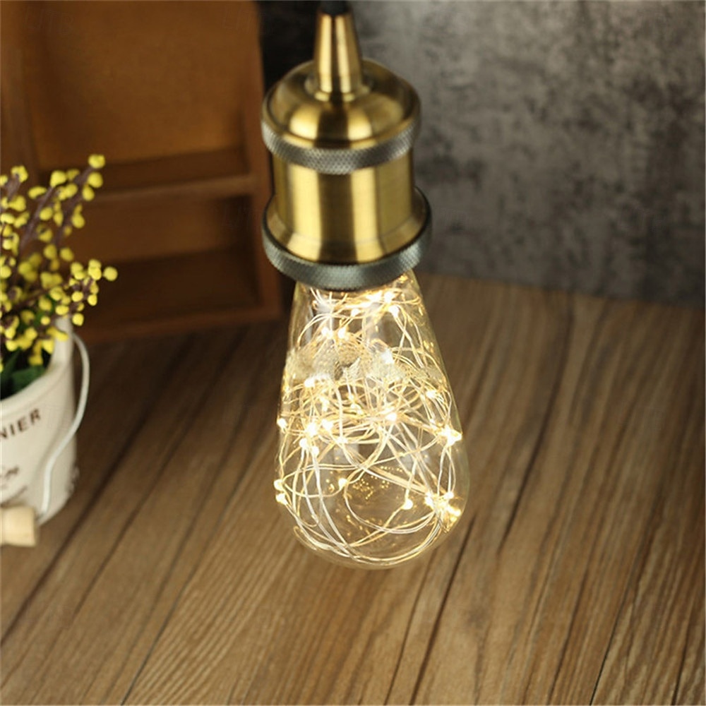 becuri glob led alb cald e27 g95, 1w 150lm, becuri pentru decor craciun 85-265v 1/2buc 2025 - $12.99 –P2