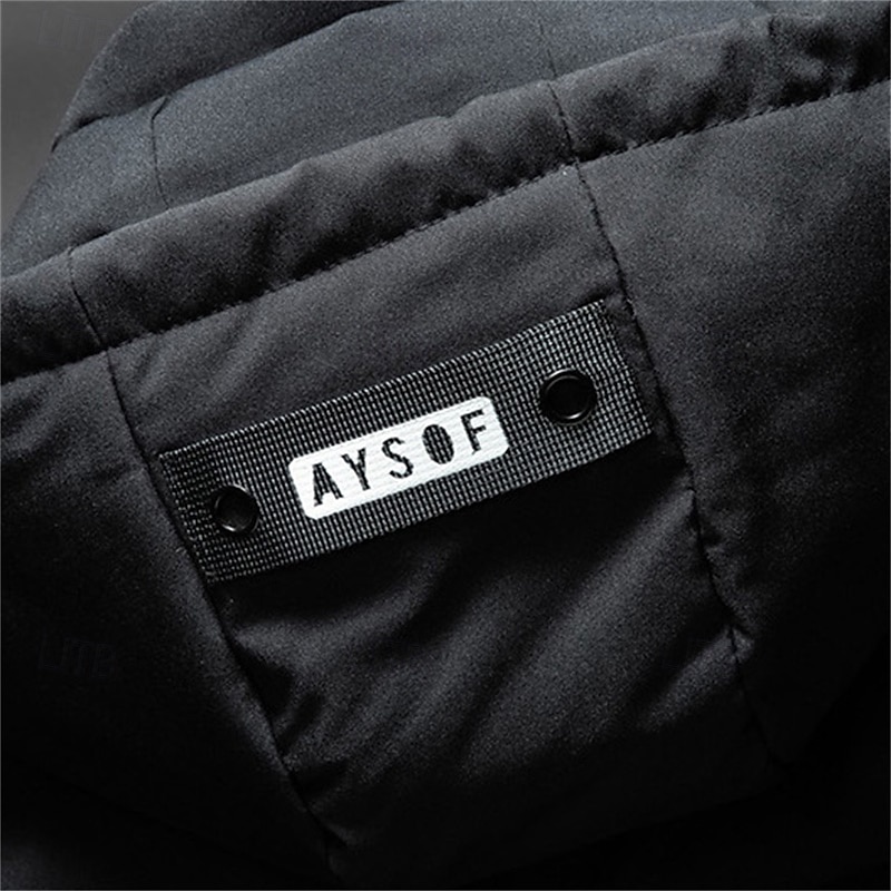 Herr Pufferväst Hoodie väst Vadderad Gilet Quiltad väst Dagligen Datum Semester Mode Ledigt Höst vinter Ficka Avtagbar huva Polyester Håller värmen Bekväm Ensfärgat Dragkedja Huva Normal Svart 2025 - $29.99 –P11