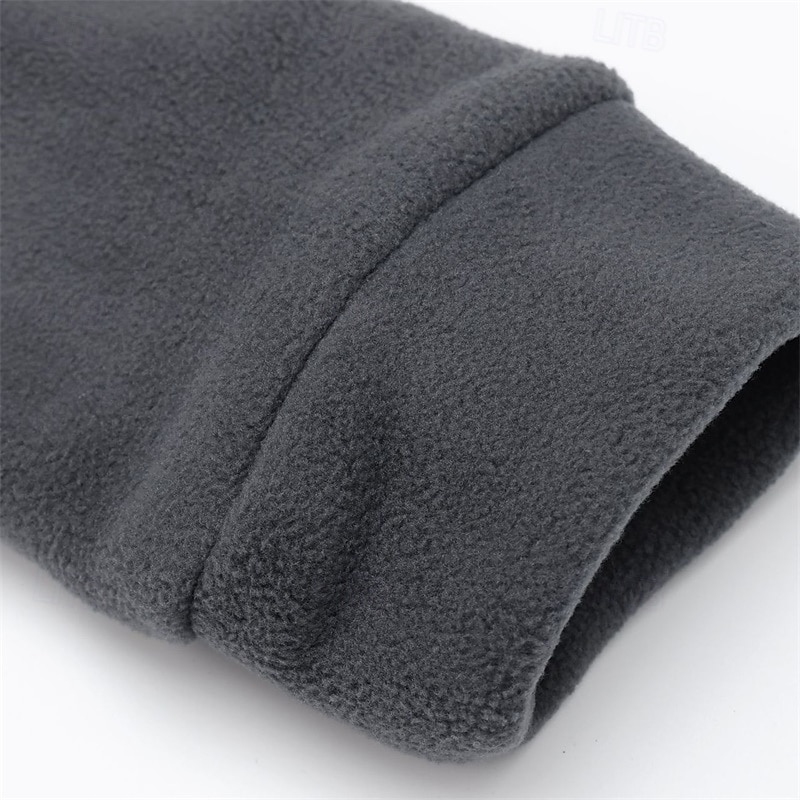 Herren Winterjacke Freizeitjacke Täglich Urlaub warm Tasche Vlies Herbst Winter Glatt Modisch Strassenmode Ständer Standard Schwarz Hell Gray Armeegrün Dunkelblau Jacken 2025 - $35.99 –P9