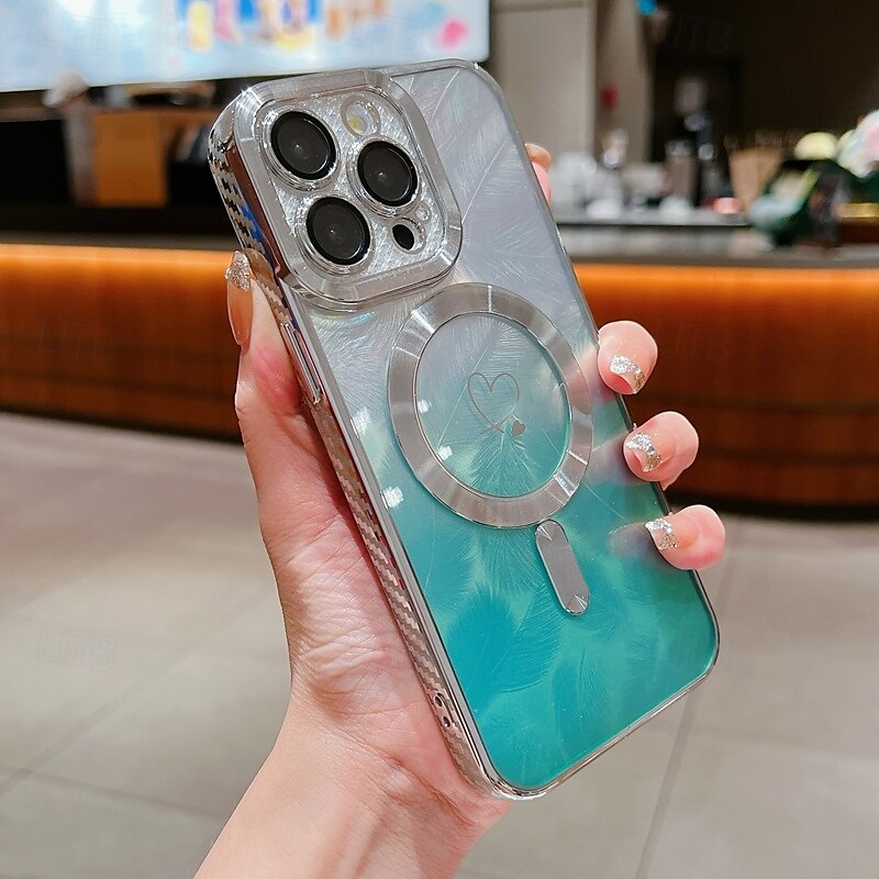 teléfono Funda Para iPhone 16 Pro Max Plus iPhone 15 Pro Max Plus iPhone 14 13 12 11 Pro Max Plus iPhone 14 Pro Max iPhone 13 12 11 Pro Max Funda Trasera Magnética Soporte de carga inalámbrica 2025 - $16.99 –P4
