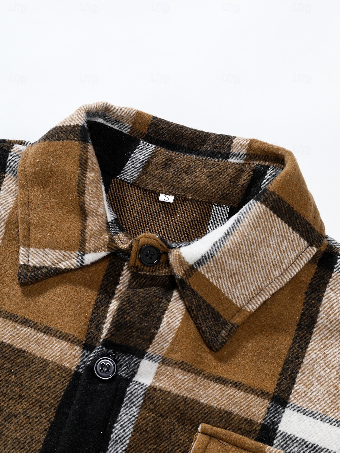 Per uomo Camicia Camicia di flanella Sovracamicia A quadri Esterno Strada Nero Rosso Marrone Manica lunga Inverno Primavera & Autunno Abbigliamento del 2025 a $28.99 –P4