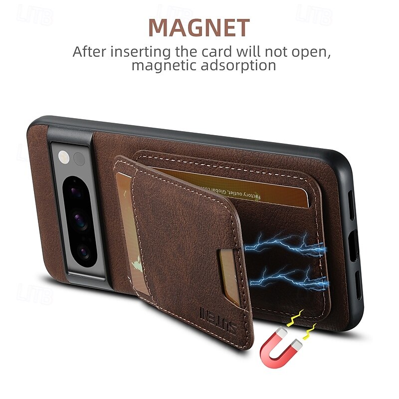 telefoon hoesje Voor Pixel 9 Pro Pixel 9 Pro XL Pixel 8 Pro Pixel 8 Pixel 9 Pixel 7 Pixel 7 Pro Pixel 6 Pixel 6 Pro Wallet Card Case met standaard Kaartsleuf Schokbestendig Retro TPU PC PU-nahka 2025 - $19.99 –P11
