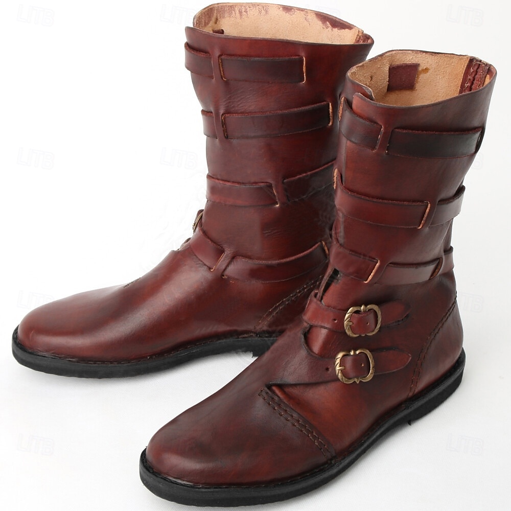 Mittelalterlich Renaissance Schuhe Herren Unisex Keltisch Seeräuber Steampunk Halloween Karneval Maskerade Party / Abend LARP Renaissance-Messe Erwachsene Schuhe 2025 - $55.99 –P4