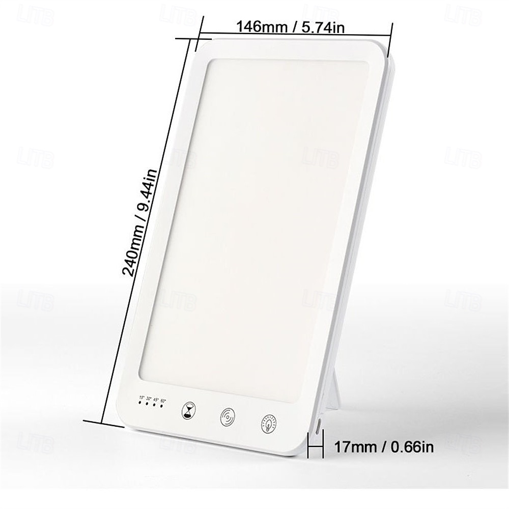 Lampe triste Lampe de luminothérapie sans UV Lampe portable à lumière naturelle avec lumière LED et 3 niveaux de luminosité réglables et température de couleur &fonction mémoire de 2025 ? $39.99 –P9