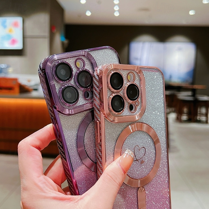 2025年 電話 ケース 用途 iPhone 16 Pro Max プラス iPhone 15 プロマックスプラス iPhone 14 13 12 11 Pro Max Plus iPhone 14 Pro Max iPhone 13 12 11 Pro Max バックカバー 磁石バックル ワイヤレス充電をサポート 耐衝撃 レトロ風 TPU アクリル  コレクション – $15.99 –P13
