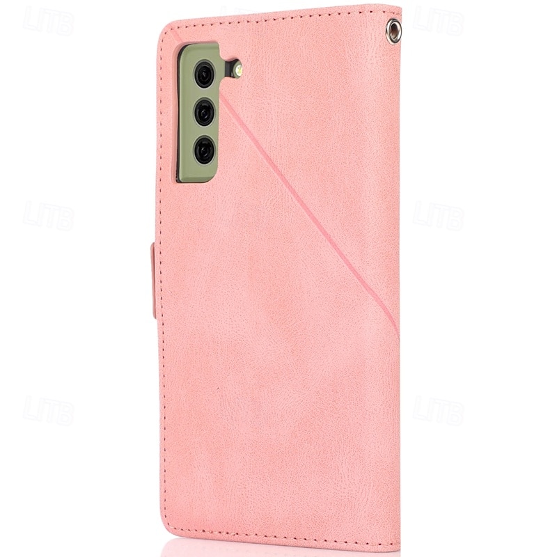téléphone Coque Pour S23 S22 S21 S20 Plus Ultra S21 FE A72 A52 A32 A22 A12 A71 A51 A31 A21s S20 FE Couvercle rabattable Avec Support avec dragonne Fente pour carte Rétro TPU faux cuir de 2025 ? $16.99 –P7
