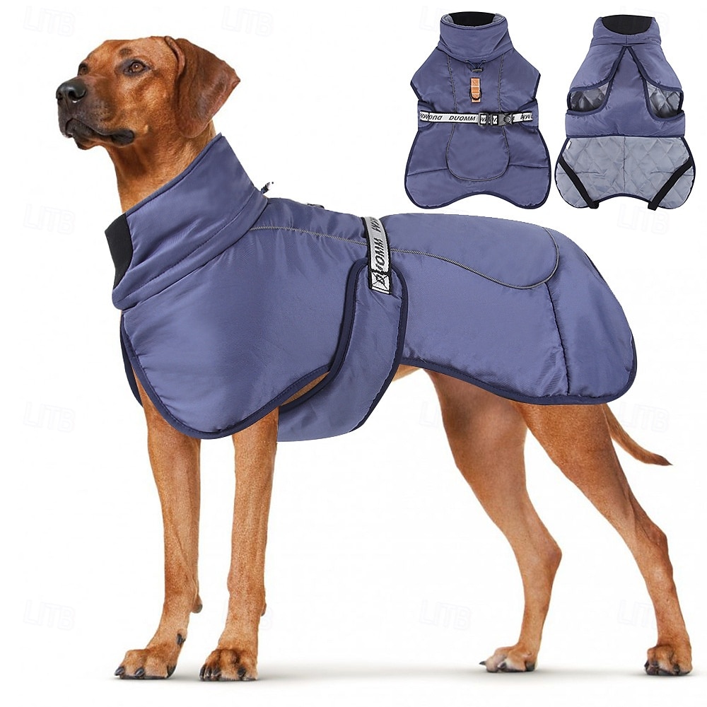 Hunder Frakker Jakke Parka jakke med sele Reflekterende Varm Vannbestandig utendørs Hundeklær for Medium Large 2025 - $26.99 –P14