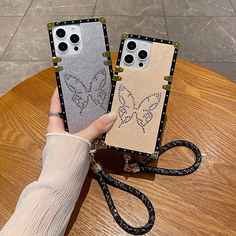 téléphone Coque Pour iPhone 16 Pro Max Plus iPhone 15 Pro Max Plus iPhone 14 13 12 11 Pro Max Plus Mini iPhone 14 Pro Max iPhone 13 12 11 Pro Max Coque Arriere avec dragonne Bling Paillettes Brillant de 2025 ? $17.99 –P8
