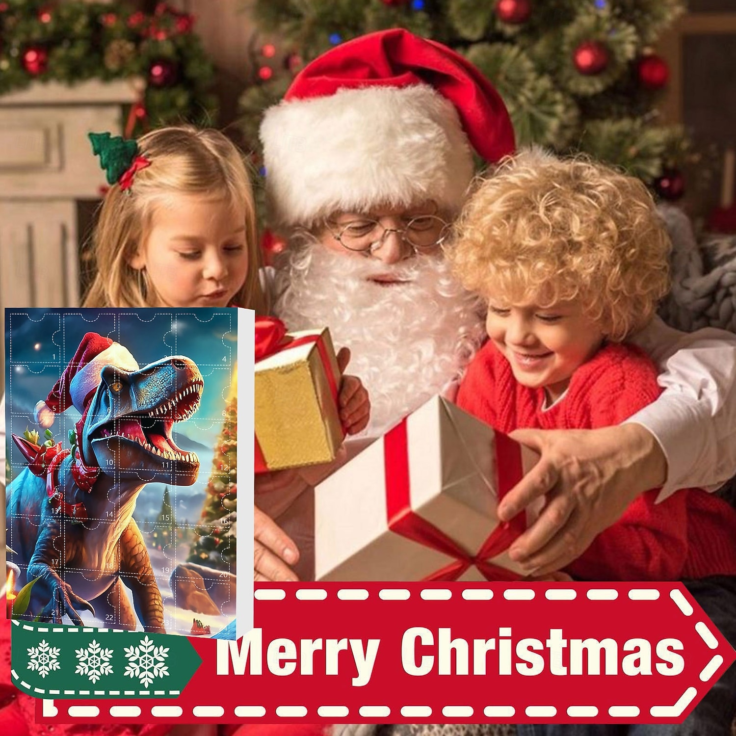 24 kpl adventtikalenteri söpö eläinkokoelma, joulu 24 päivän lähtölaskenta tytöille pojille taaperoille, adventtikalentereita yllätysjoululahjoja lapsille dinosaurusleluja 2025 - $21.99 –P11