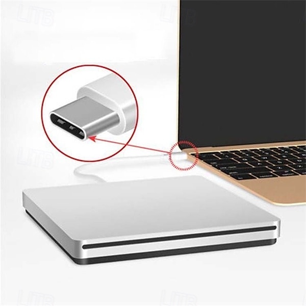 External DVD Burner Drive USB 3.0 Type-C Optical Drive Slim Slot-in CD DVD RW Burner Player USB C Superdrive for Window 2025 - $39.99 –P5
