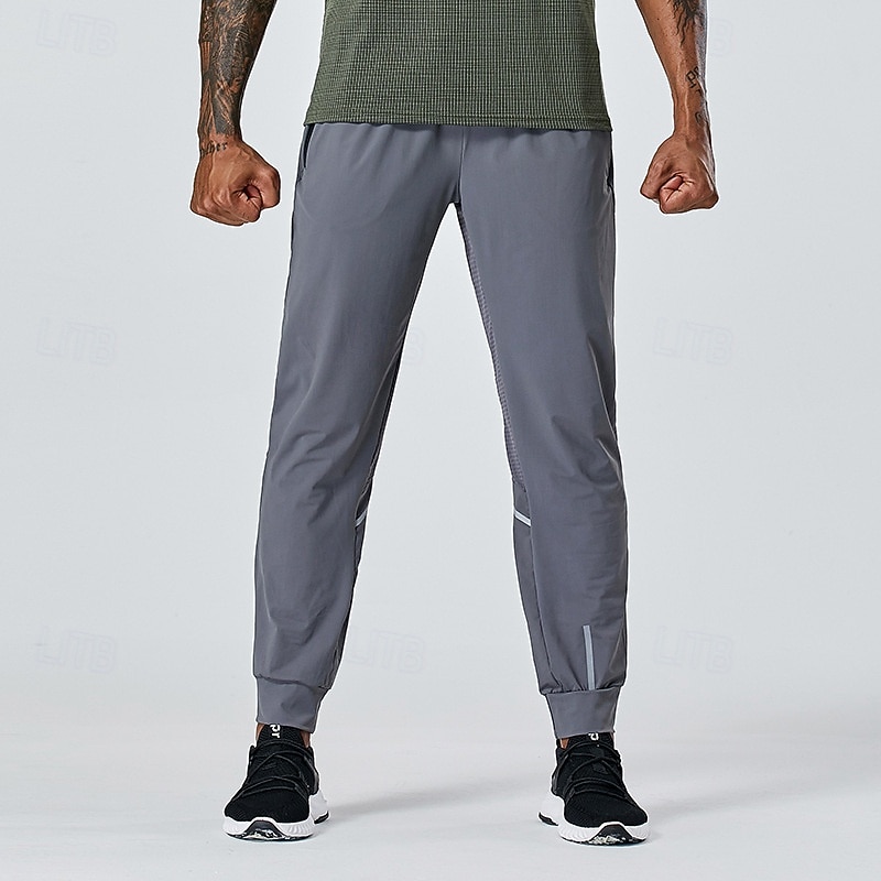 Bărbați Pantaloni Sport Παντελόνια Τρεξίματος Pantaloni de Alergat Cordon Curea elastică Buzunar cu Fermoar Pantaloni Interior În aer liber Sporturi & Exterior Primăvară Toamnă Uscare rapidă Ușor 2026 - $28.99 –P4