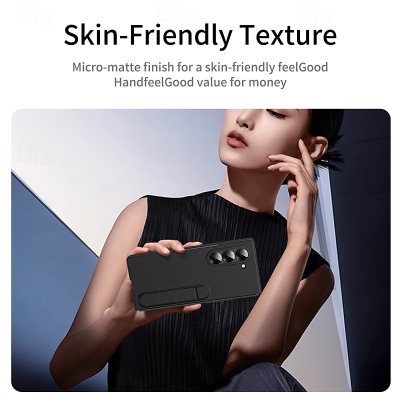 Phone Case For Z Fold 7 Z Fold 6 Z Fold 5 Z Fold 4 Z Fold 3 Back Cover with Stand Holder Shockproof Retro PC Metal 2025 - $21.99 –P3