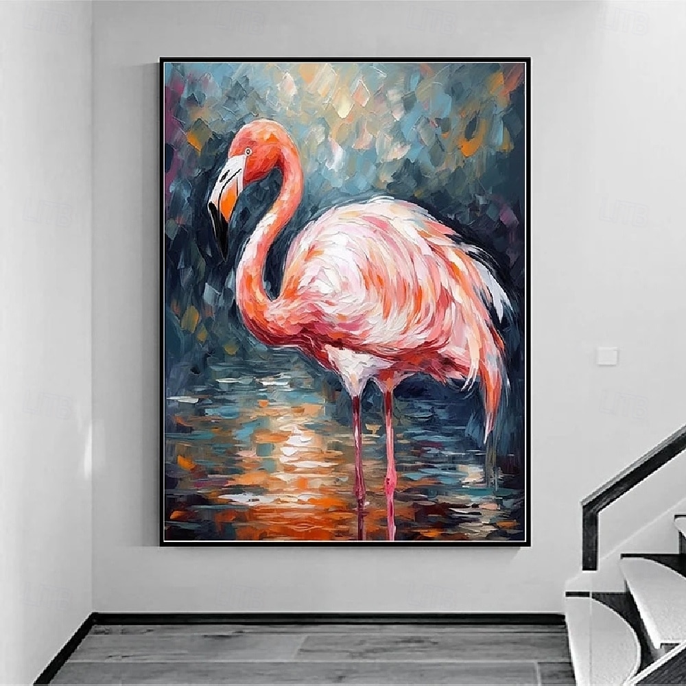 handgefertigte abstrakte Vogelgemälde auf Leinwand, handgemaltes reich strukturiertes Acrylgemälde, moderne Wandkunst, handgemalte Tierölgemälde, Kunstwerke für die Wanddekoration im Wohnzimmer und 2025 - $125.99 –P5