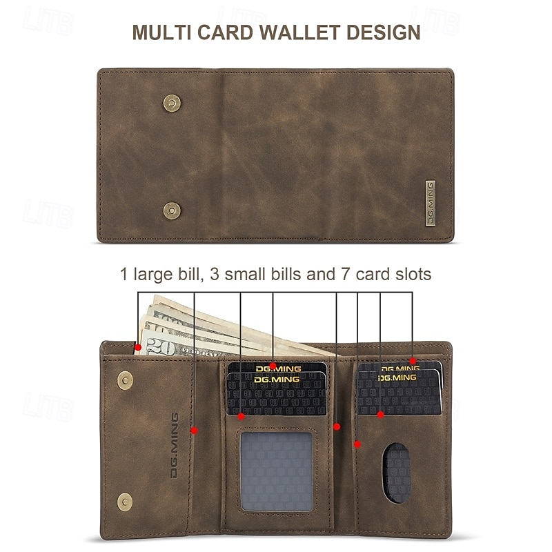 Phone Case For Pixel 9 Pro Pixel 9 Pro XL Pixel 8 Pro Pixel 8 Pixel 9 Pixel 7 Pixel 7 Pro Pixel 6 Pixel 6 Pro Pixel Fold Back Cover with Stand Holder Detachable Magnetic Retro TPU PU Leather 2025 - $23.99 –P10