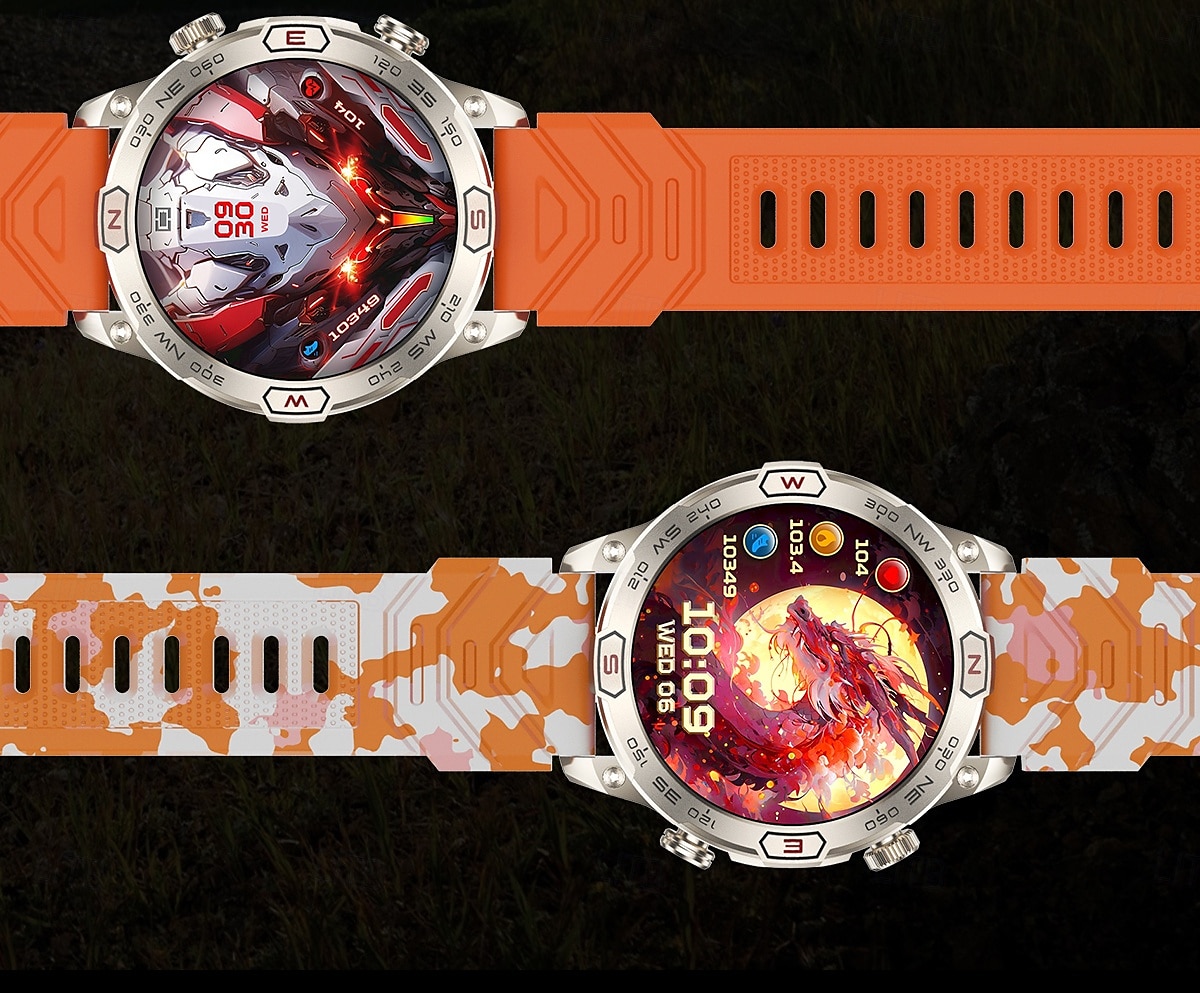 KC86 Smart Watch 1.43 AMOLED Screen 1ATM Waterproof Compass Altitude Barometer LED Flashlight Sports Watch 2025 - $61.99 –P17