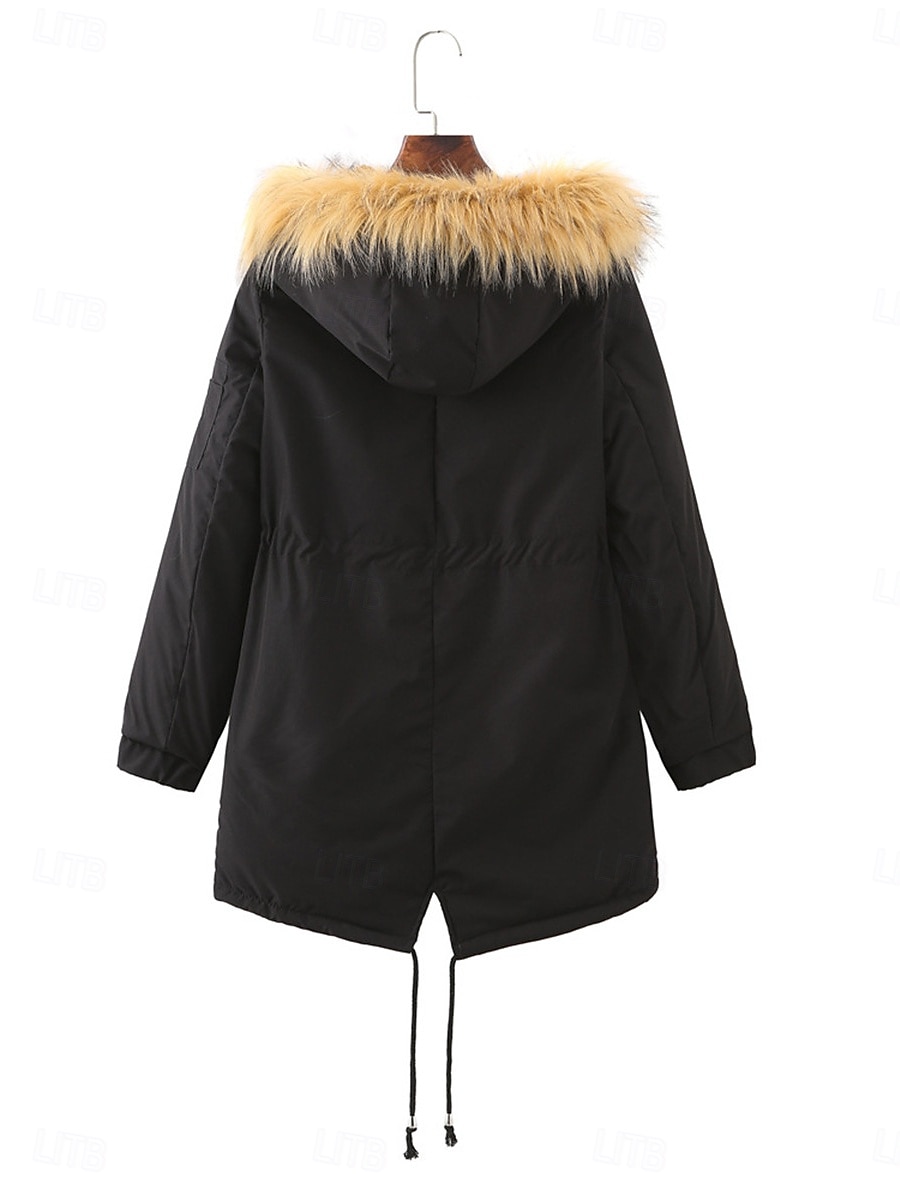 Women's Fleece Jacket Teddy Coat Hoodie Jacket Warm Breathable Zipper Pocket Fleece Lined Casual Plain Vacation Street Daily Wear Going out Zipper Regular Hoodie Regular Fit Long Sleeve Outerwear 2025 - $83.99 –P10