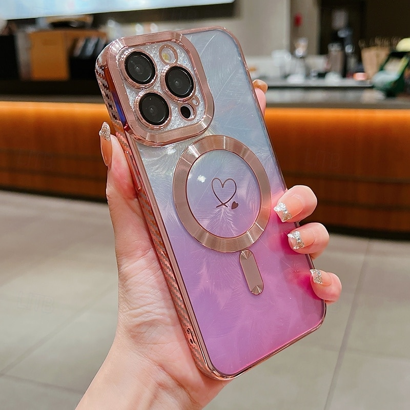 teléfono Funda Para iPhone 16 Pro Max Plus iPhone 15 Pro Max Plus iPhone 14 13 12 11 Pro Max Plus iPhone 14 Pro Max iPhone 13 12 11 Pro Max Funda Trasera Magnética Soporte de carga inalámbrica 2025 - $16.99 –P6