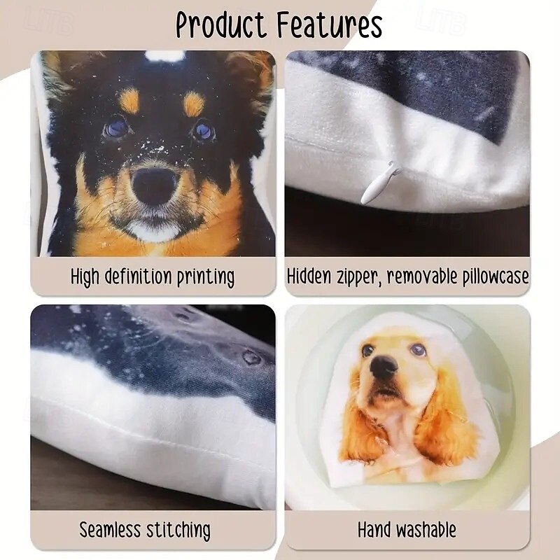 Personalized Memorial Pillow Pet Person- Soft, Cuddly, Duplex Printed, Hand Washable, Contemporary Designed, Zipper Closed, Cotton Filled, All-Season Decorative Throw Pillow for Cherished Memories 2026 - $13.99 –P4
