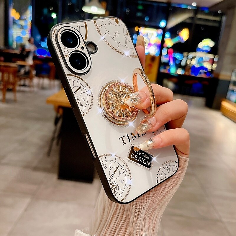 Phone Case For iPhone 16 Pro Max Plus iPhone 15 Pro Max Plus iPhone 14 13 12 11 Pro Max Plus iPhone 14 Pro Max iPhone 13 12 11 Pro Max Back Cover with Stand Holder with Wrist Strap Shockproof Retro 2025 - $18.99 –P5