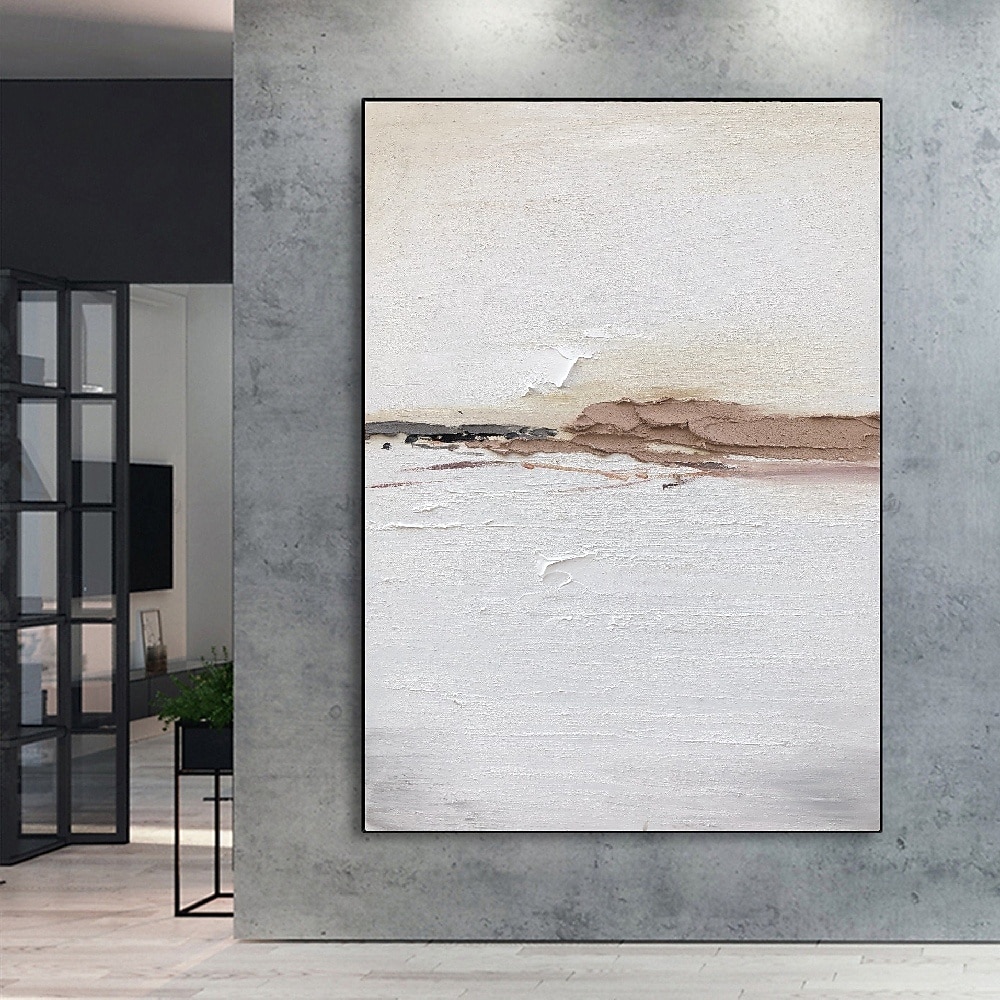Wabi sabi artwork handmade Wall Art White Beige Abstract Painting on Canvas A Pair Beige Texture gold painting handpainted Wall Art Neutral Abstract painting Wall Art Boho Wal Decor 2025 - $116.99 –P5