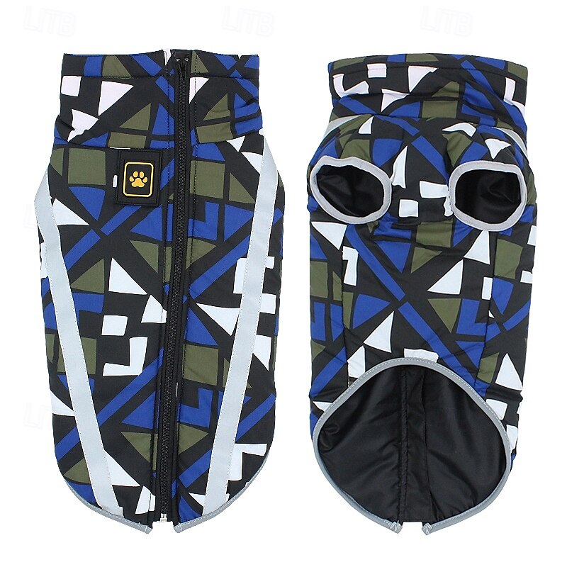 Hunder Frakker Jakke Parka jakke med sele Reflekterende Varm Vannbestandig Hundeklær for Medium Large 2025 - $22.99 –P15