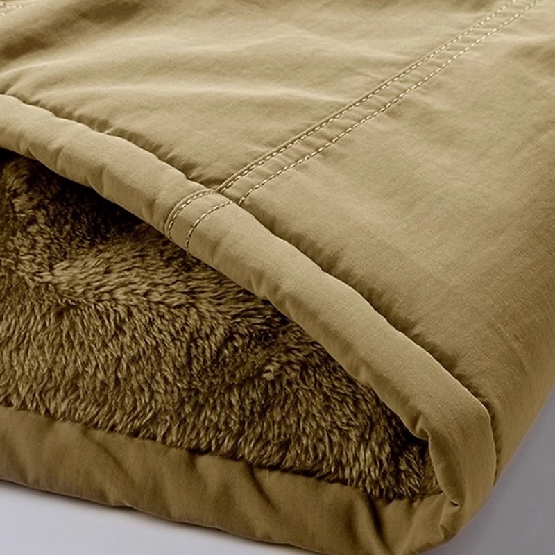Herr Utomhusjacka Fleece-jacka Sport & Utomhus Håller värmen Fleecefoder Avtagbar huva Vinter Höst Aktiv Sport Normal Svart Marinblå Kaki Armégrön Jacka 2025 - $86.99 –P7