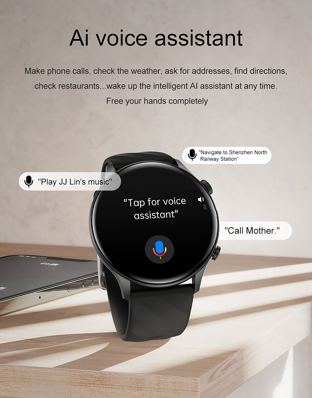 696 ZW63 Smart Watch 1.39 inch Smart Band Fitness Bracelet Bluetooth Pedometer Call Reminder Sleep Tracker Compatible with Android iOS Women Men Hands-Free Calls Message Reminder IPX-0 46mm Watch Case 2025 - $36.99 –P14
