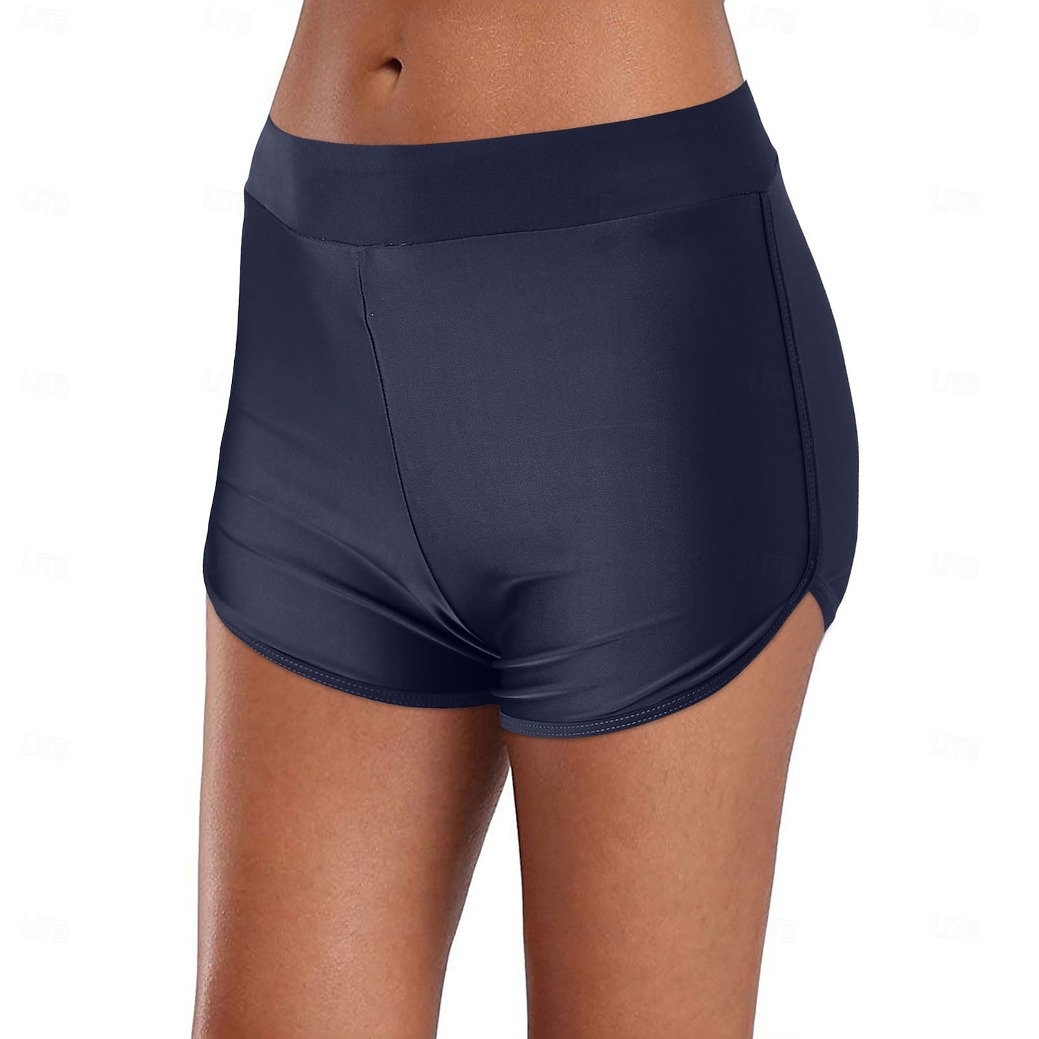 Femme Maillots de Bain Caleçon extensible Maillot de bain Taille haute Vacances Tenues de plage Couleur unie Sans Manches Maillots de bain de 2025 ? $17.99 –P2