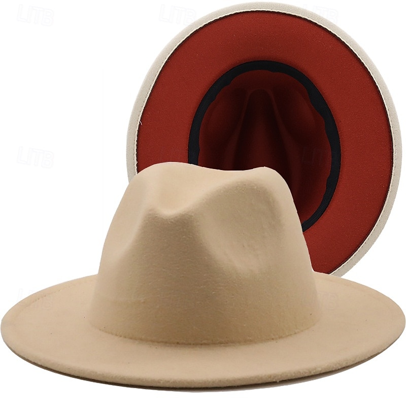 berretto Lana / acrilico Cappello Fedora Formale Matrimonio Semplice Con Colore Puro Copricapo Copricapo del 2025 a $10.99 –P8