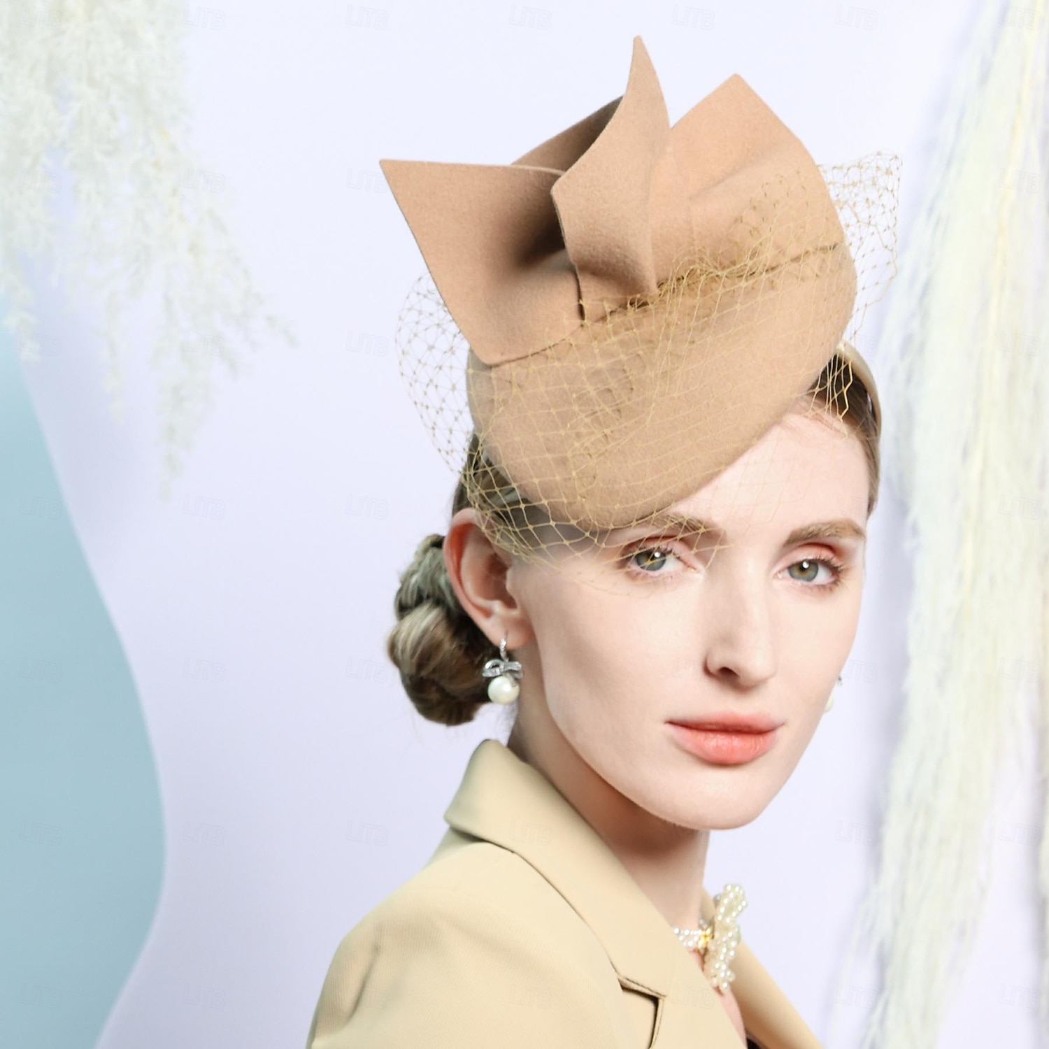 Hats 100% Wool Fedora Hat Pillbox Hat Top Hat Wedding Cocktail Elegant Wedding With Petal Splicing Headpiece Headwear 2025 - $35.99 –P2