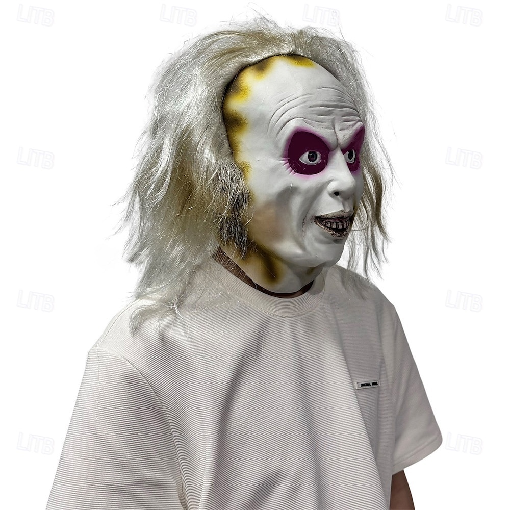 Zombie předvečer Všech svatých Maska Plná hlava Realistická maska Beetlejuice Strašidelný kostým Dospělé Unisex předvečer Všech svatých Karneval Výkon Párty Jednoduché Halloweenské kostýmy Oblékněte 2025 - $33.99 –P11