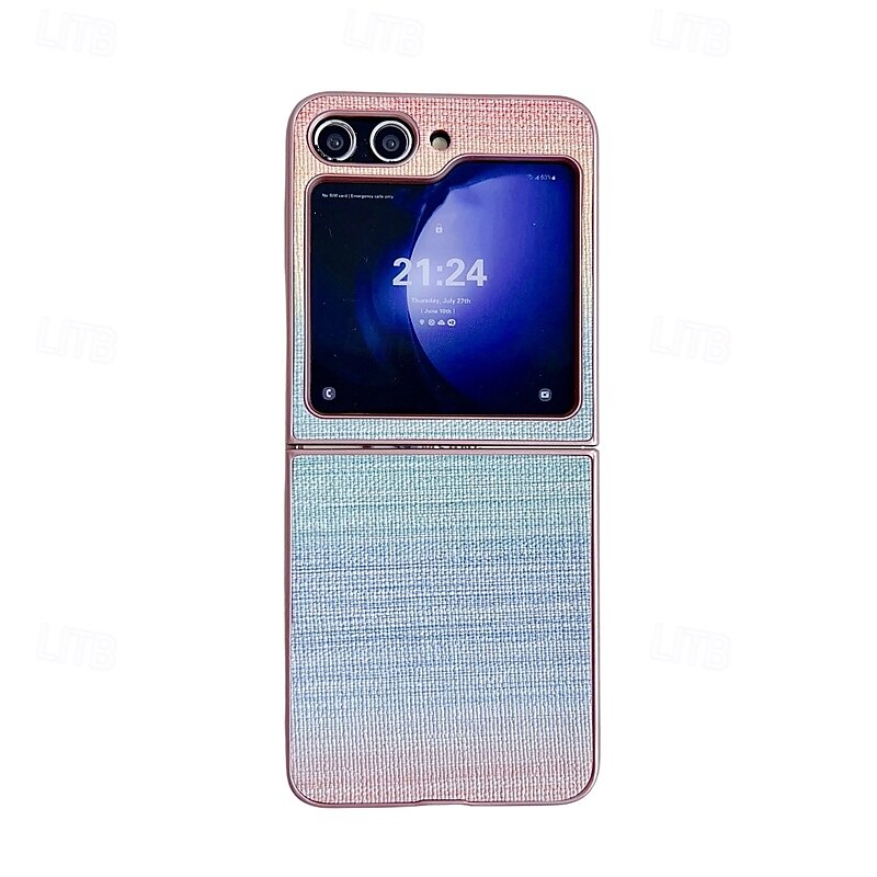 телефон Кейс для Назначение SSamsung Galaxy Z-флип 7 Z-флип 6 Z Flip 5 Z Flip 4 Z Flip 3 Кейс на заднюю панель Защита от удара Ретро ТПУ Кожа PU 2025 - $16.99 –P4