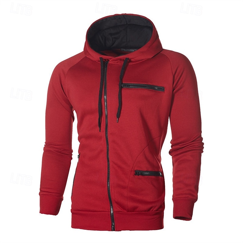 Homme Sweat à capuche zippé Sweat à capuche en molleton Noir Blanche Vin Chameau Gris foncé Capuche Bloc de couleur Fermez Patchwork Sport & Loisir du quotidien Vacances Polyester Vêtement de rue de 2025 ? $18.49 –P8