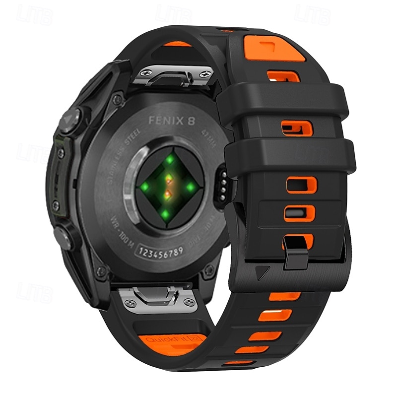 Uita-Band pentru Garmin Fenix 8 47mm 51mm 7X 6 6X Pro Epix Pro Instinct 2X Approach S70 S62 S60 Forerunner 955 945 Epix Marq Descent Quatix 22mm 26mm Silicon Înlocuire Curea Potrivire rapidă Ajustabil 2025 - $21.99 –P8