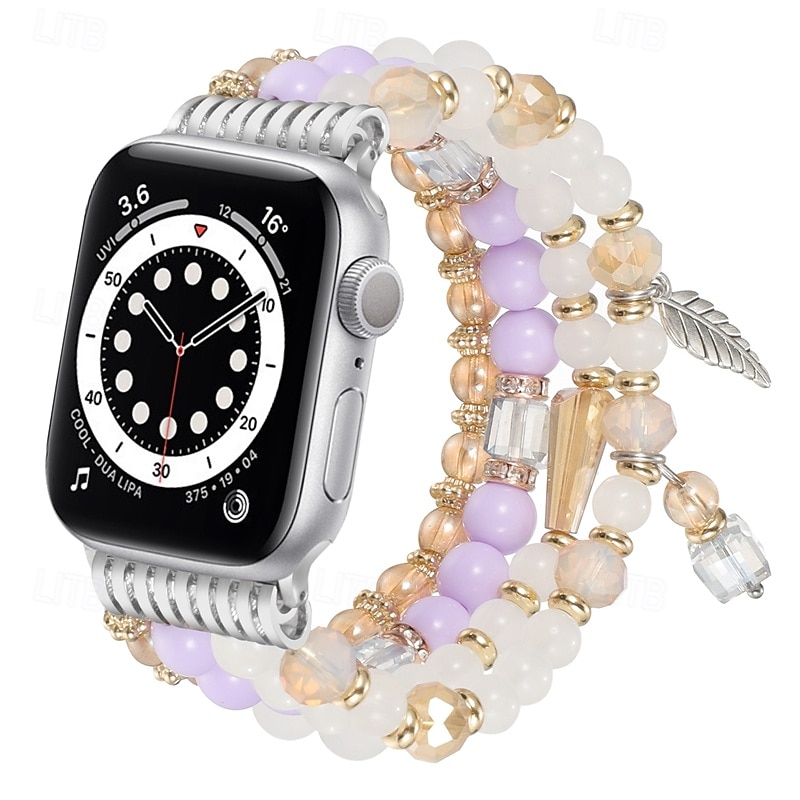 Pulseira Esportiva Compatível com Pulseira Apple Watch 38mm 40mm 41mm 42mm 44mm 45mm 49mm Com Miçangas Ajustável Respirável Contas pulseira de substituição para iwatch Ultra 2 Series 9 8 7 SE 6 5 4 3 de 2025 por $12.99 –P7