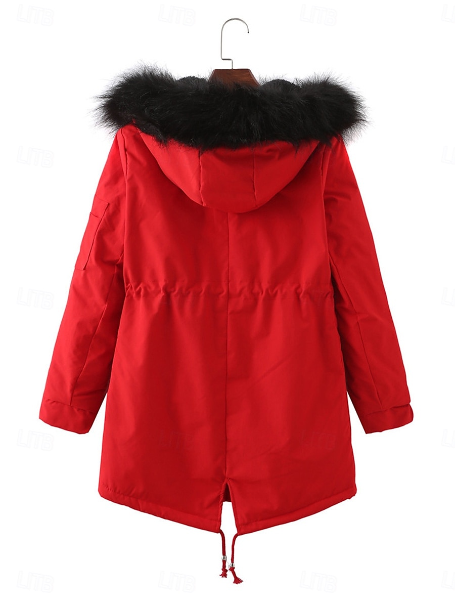 Women's Fleece Jacket Teddy Coat Hoodie Jacket Warm Breathable Zipper Pocket Fleece Lined Casual Plain Vacation Street Daily Wear Going out Zipper Regular Hoodie Regular Fit Long Sleeve Outerwear 2025 - $83.99 –P6