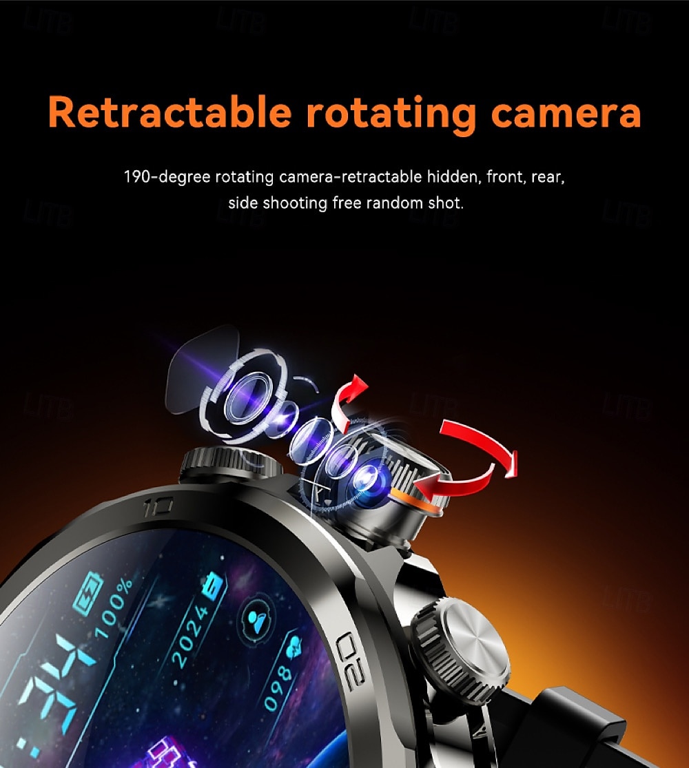 696 H19 Smart Watch 1.95 inch Smartwatch Fitness Running Watch Bluetooth Pedometer Call Reminder Sleep Tracker Compatible with Android iOS Men GPS Hands-Free Calls with Camera IP 67 52mm Watch Case 2025 - $144.99 –P9