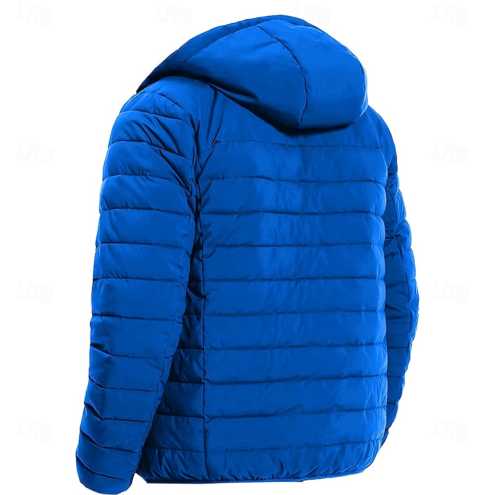 Homens Gráfico Rena Natal Baixa Casaco puffer Prova-de-Água Leve Casual Ao ar livre Diário Feriado Imprimir Outono Inverno Com Capuz Manga Longa Vermelho Azul Royal Verde Tropa de 2025 por $58.99 –P4