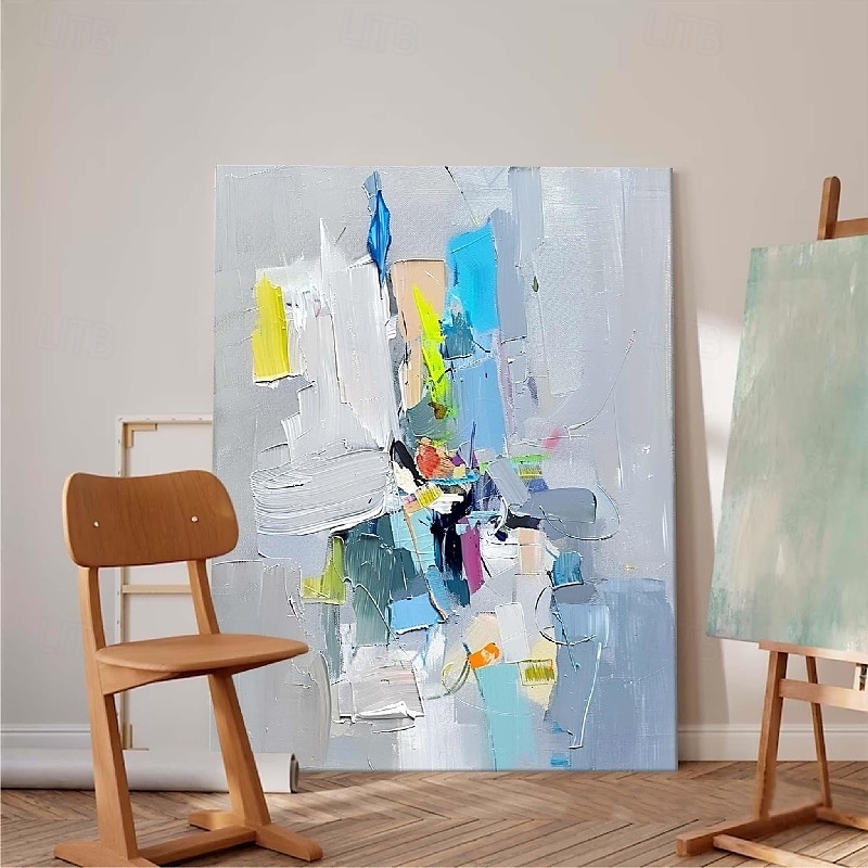 abstrakte Malerei handgemachte moderne bunte Pattle Knife Ölgemälde handgemalte Wandkunst abstrakte Gemälde auf Leinwand Acryl Meer Ölgemälde Wandkunst Ozean Fine Art Ölgemälde für Schlafzimmer Kunst 2025 - $108.99 –P7